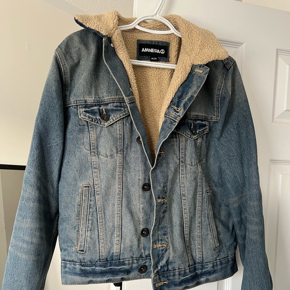 Sherpa Lined Denim Jacket